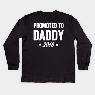 Promoted to daddy 2018 Kids Long Sleeve T-Shirt